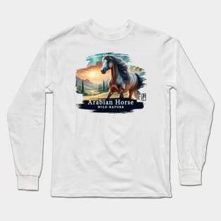 Arabian Horse - WILD NATURE - HORSE -12 Long Sleeve T-Shirt